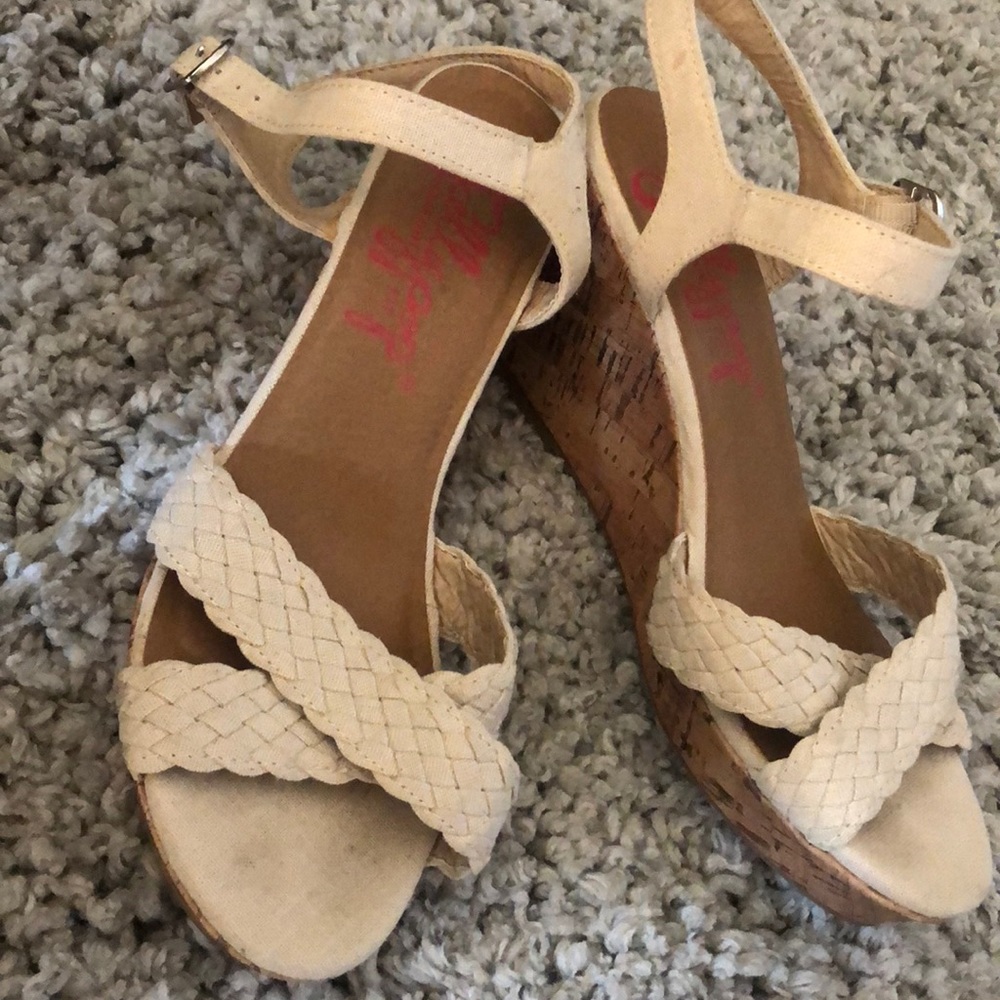 Cream colored wedges